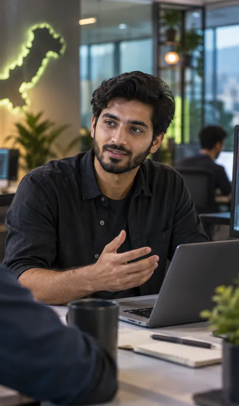 Software engineer collaborating at Integral Technologists